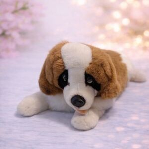 🧸 EXTRA LARGE Plush St. Bernard Dog – 32” Long – Super Soft Stuffed Animal